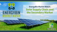 EnergyBin Market Watch_Solar Supply Chain and the Secondary Market