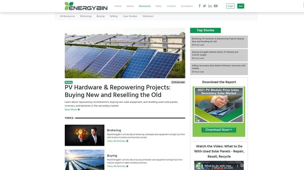 EnergyBin Resources Portal