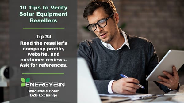 10 Tips to Verify Solar Equipment Resellers_3