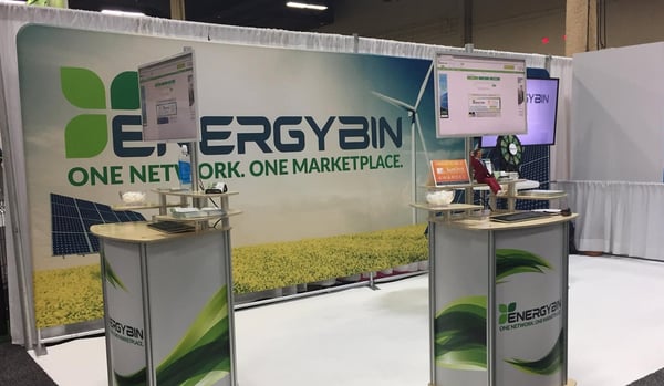 EnergyBin solar event booth layout